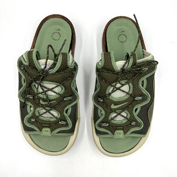 Nike Offline Slides Sandals Mens Sporty Green CZ0332-200 - Picture 12 of 12